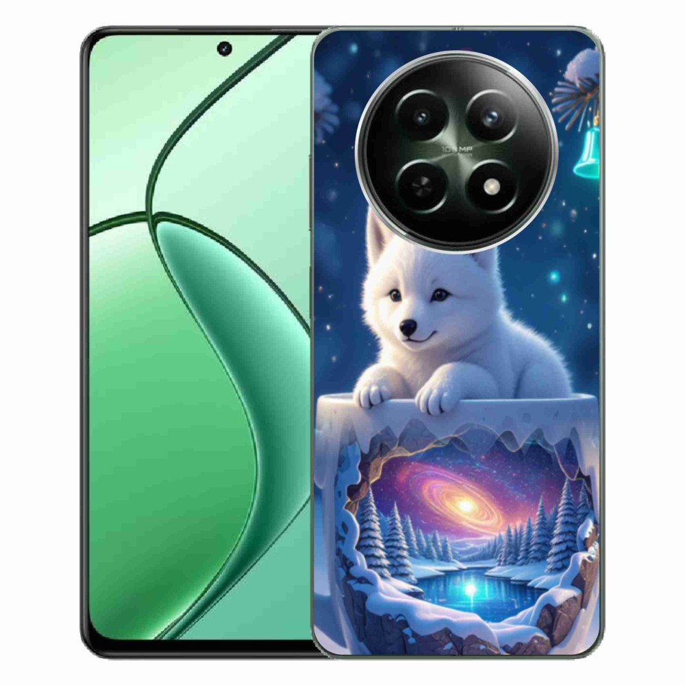 Gelový kryt mmCase na Realme 12 5G/12x 5G - vánoční štěně