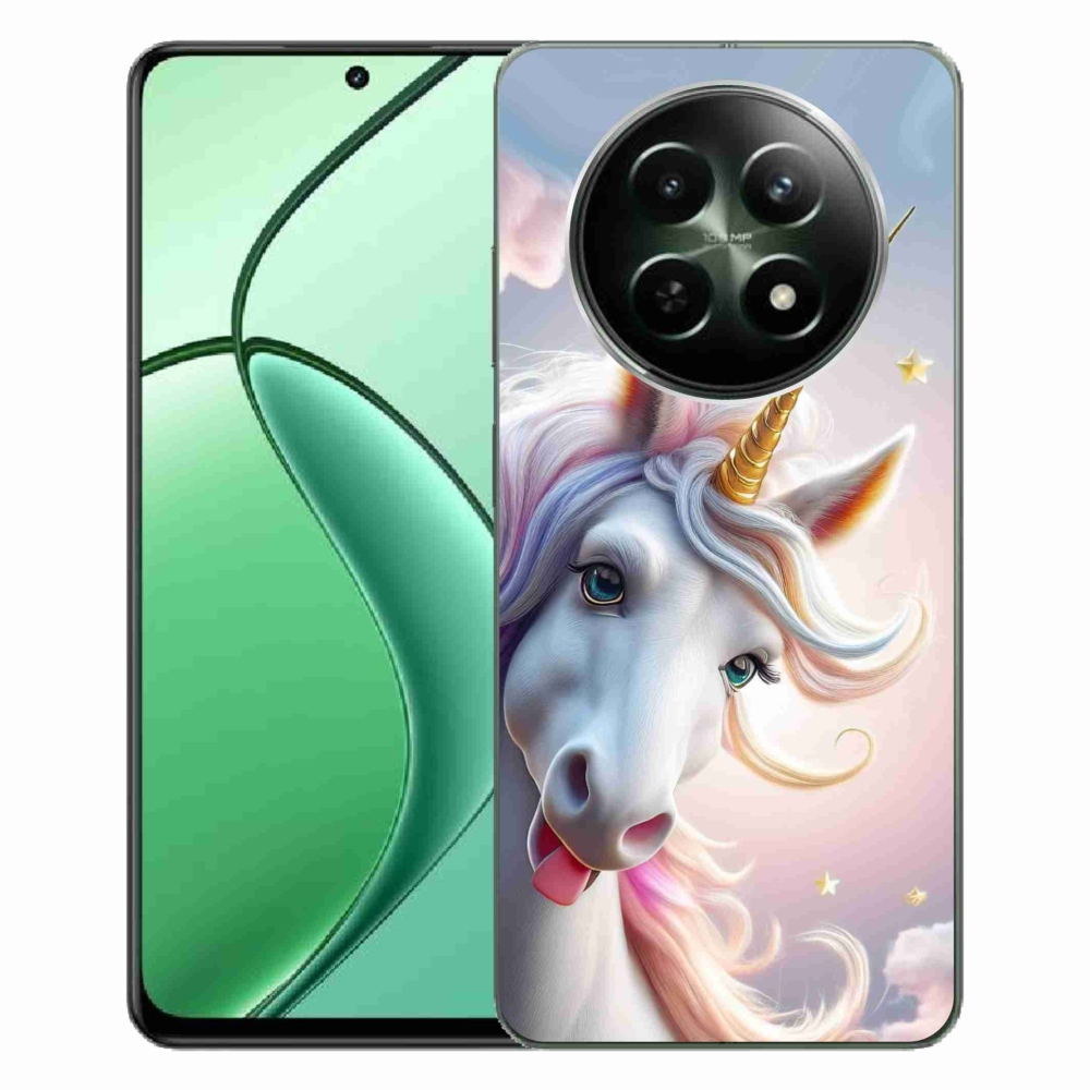 Gelový kryt mmCase na Realme 12 5G/12x 5G - veselý jednorožec