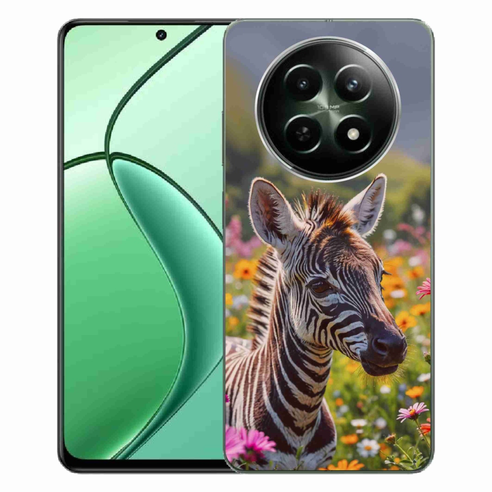 Gelový kryt mmCase na Realme 12 5G/12x 5G - zebra na louce
