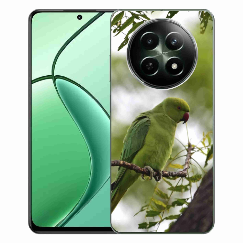 Gelový kryt mmCase na Realme 12 5G/12x 5G - zelený papoušek