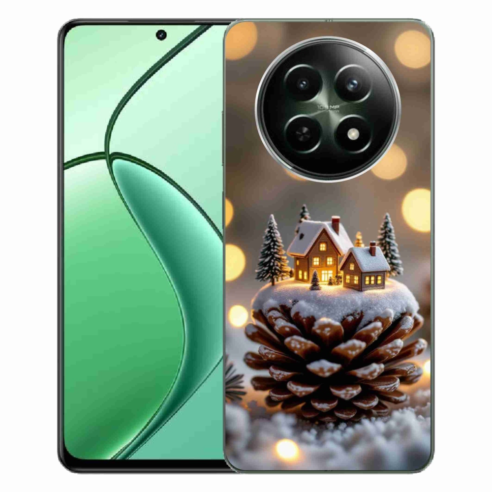 Gelový kryt mmCase na Realme 12 5G/12x 5G - zimní vesnička