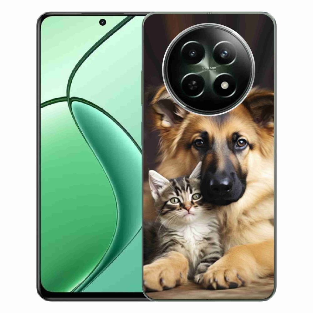 Gelový kryt mmCase na Realme 12 5G/12x 5G - zvířecí přátelství
