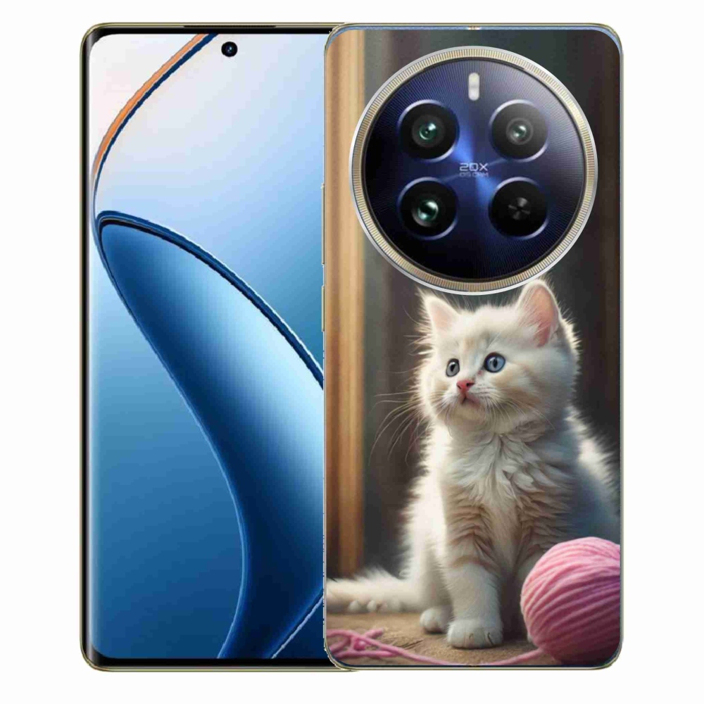 Gelový kryt mmCase na Realme 12 Pro 5G/12 Pro+ 5G - bílé kotě 2
