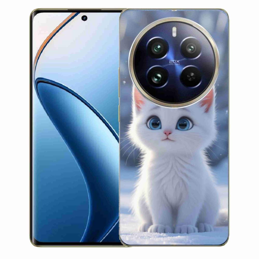 Gelový kryt mmCase na Realme 12 Pro 5G/12 Pro+ 5G - bílé kotě 3