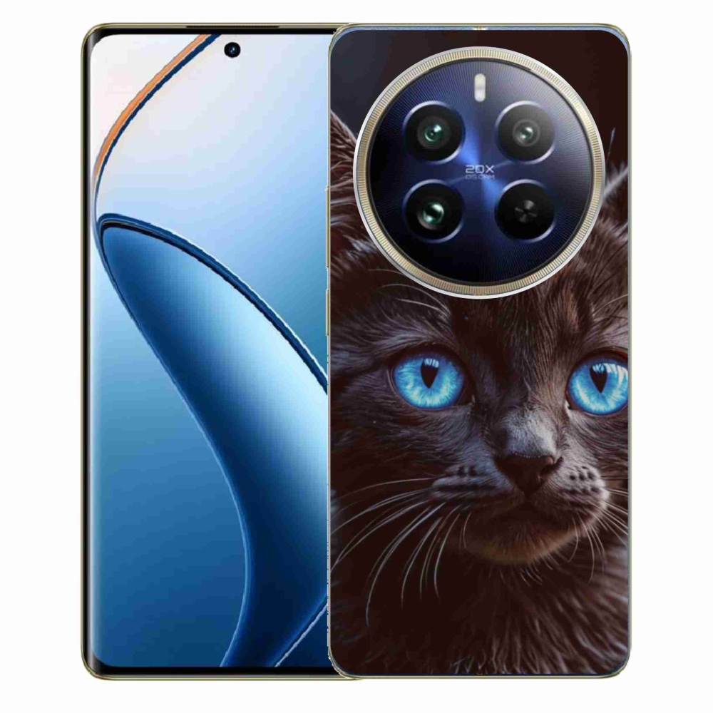 Gelový kryt mmCase na Realme 12 Pro 5G/12 Pro+ 5G - černé kotě 2