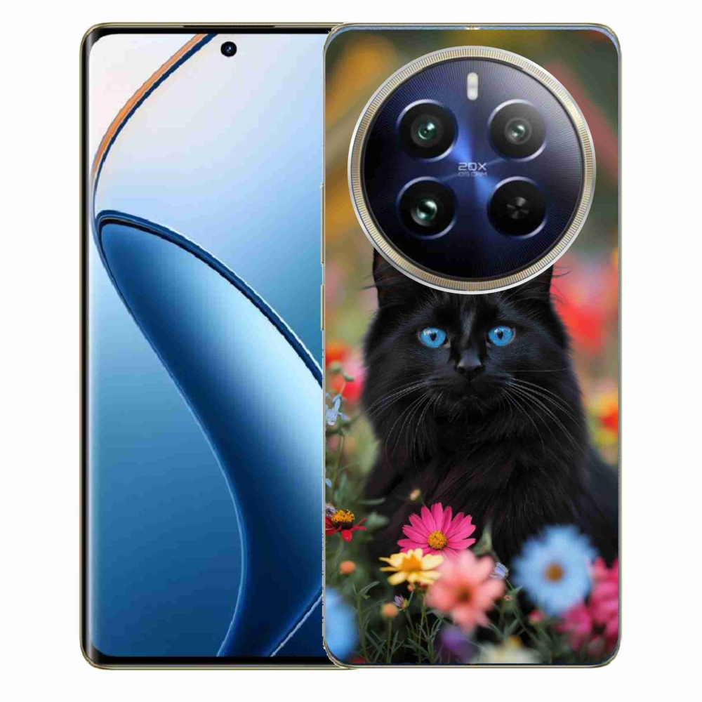 Gelový kryt mmCase na Realme 12 Pro 5G/12 Pro+ 5G - černé kotě 4