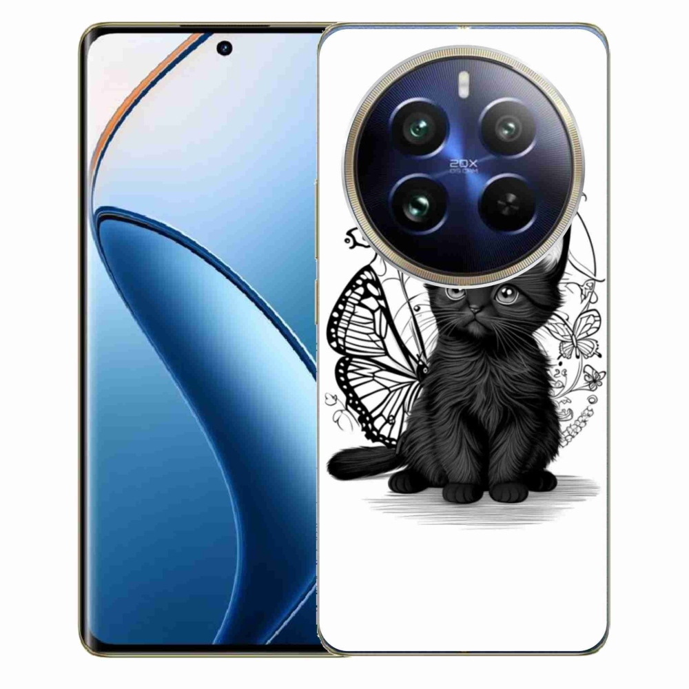 Gelový kryt mmCase na Realme 12 Pro 5G/12 Pro+ 5G - černé kotě