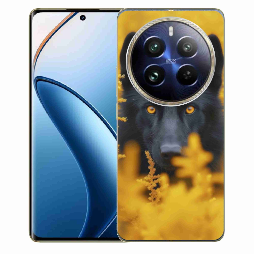 Gelový kryt mmCase na Realme 12 Pro 5G/12 Pro+ 5G - černý vlk 2