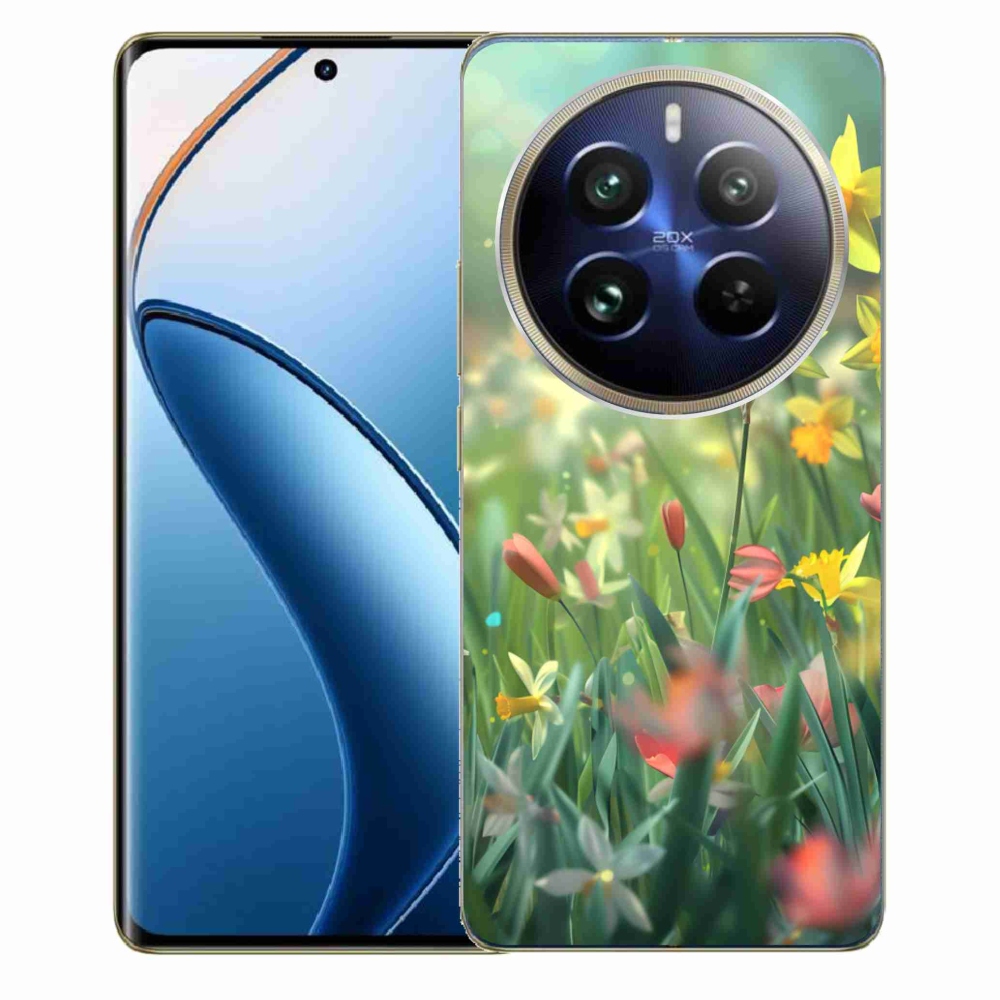 Gelový kryt mmCase na Realme 12 Pro 5G/12 Pro+ 5G - jarní květy