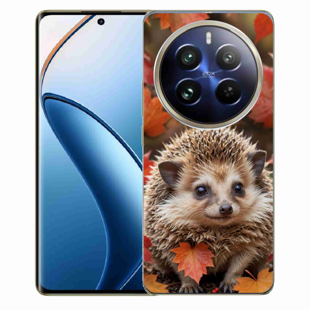 Gelový kryt mmCase na Realme 12 Pro 5G/12 Pro+ 5G - ježek v listí
