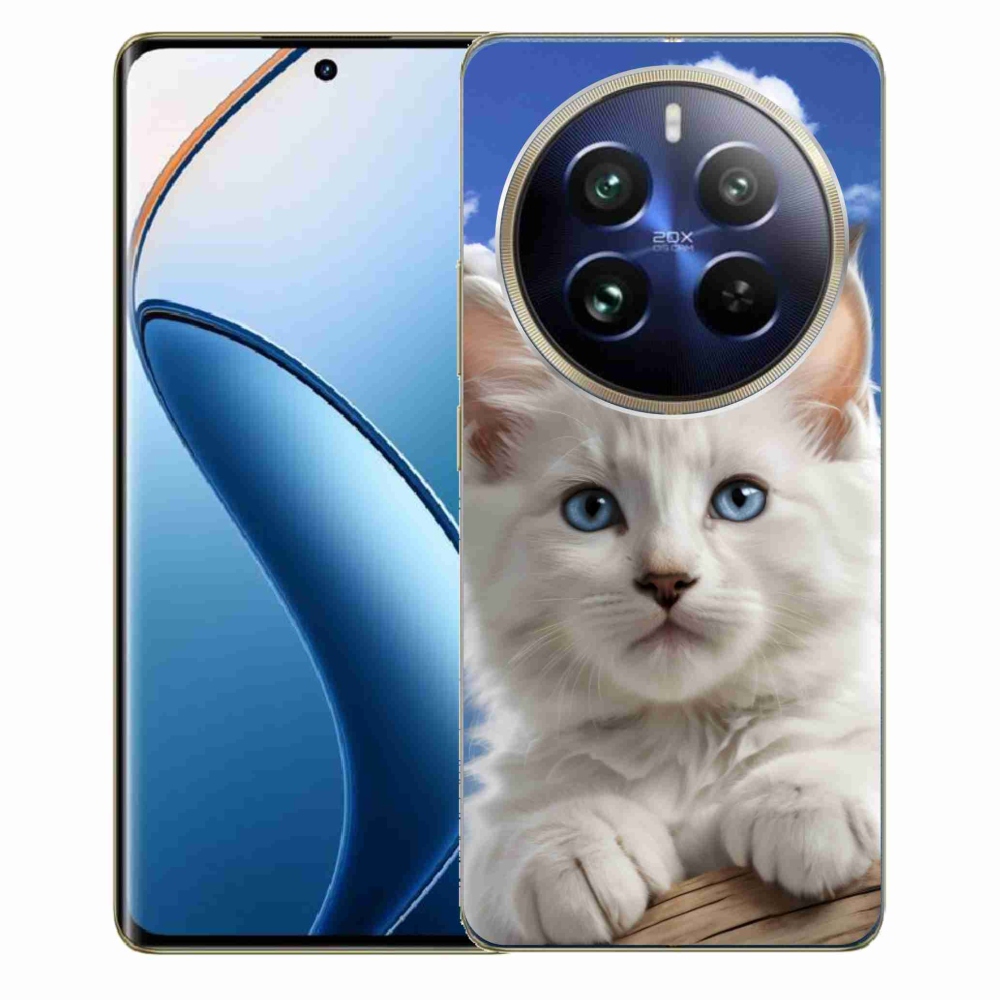 Gelový kryt mmCase na Realme 12 Pro 5G/12 Pro+ 5G - kotě a oblaka