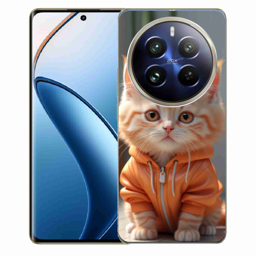 Gelový kryt mmCase na Realme 12 Pro 5G/12 Pro+ 5G - kotě v mikině