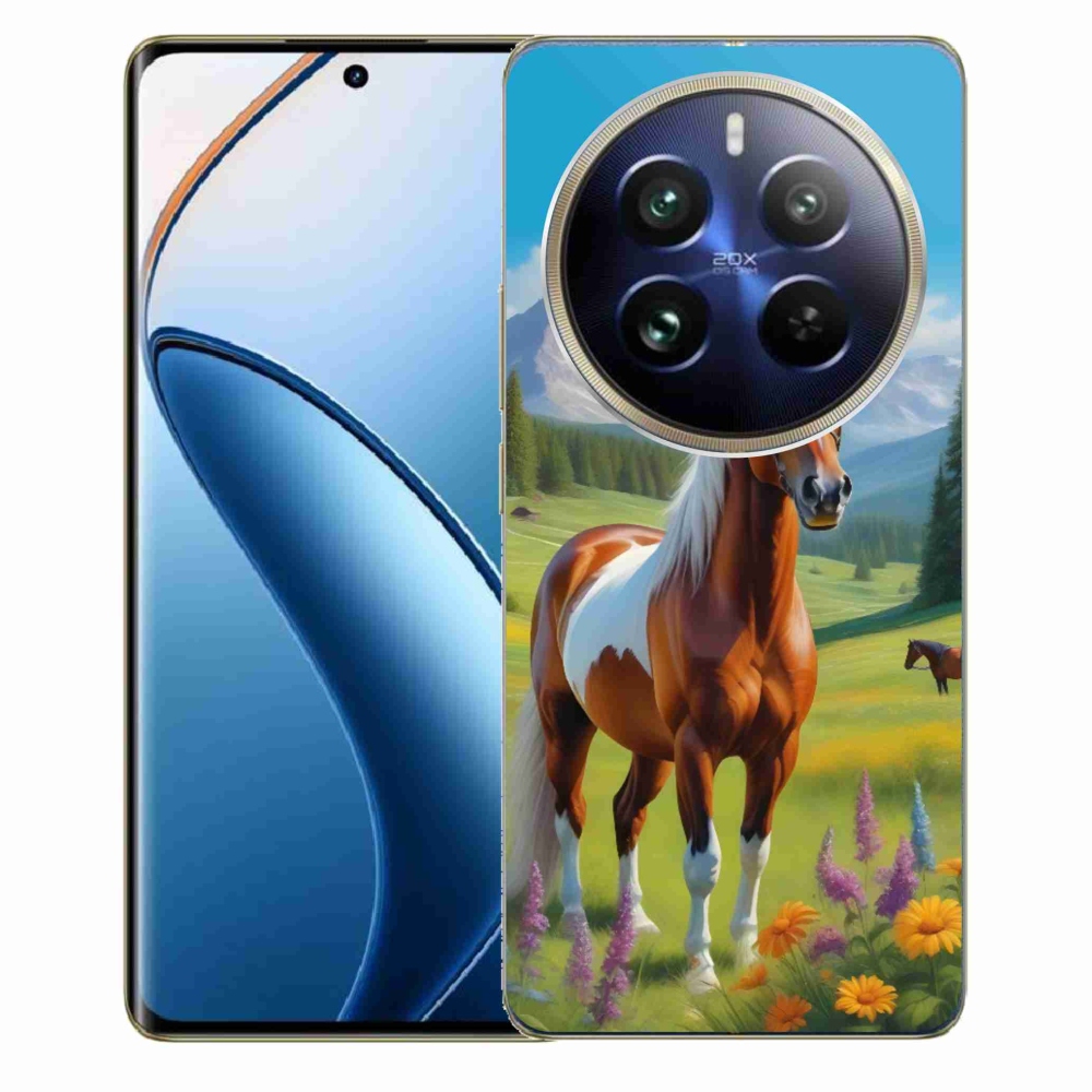 Gelový kryt mmCase na Realme 12 Pro 5G/12 Pro+ 5G - kůň na louce