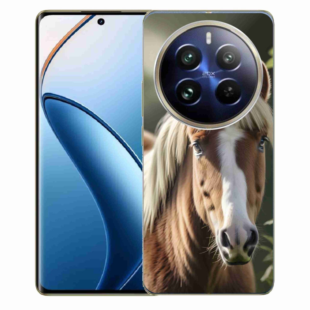 Gelový kryt mmCase na Realme 12 Pro 5G/12 Pro+ 5G - kůň se světlou hřívou