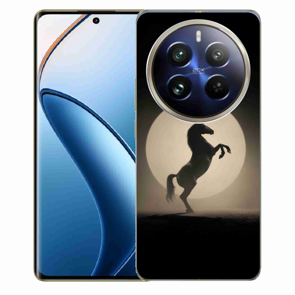 Gelový kryt mmCase na Realme 12 Pro 5G/12 Pro+ 5G - kůň v siluetě