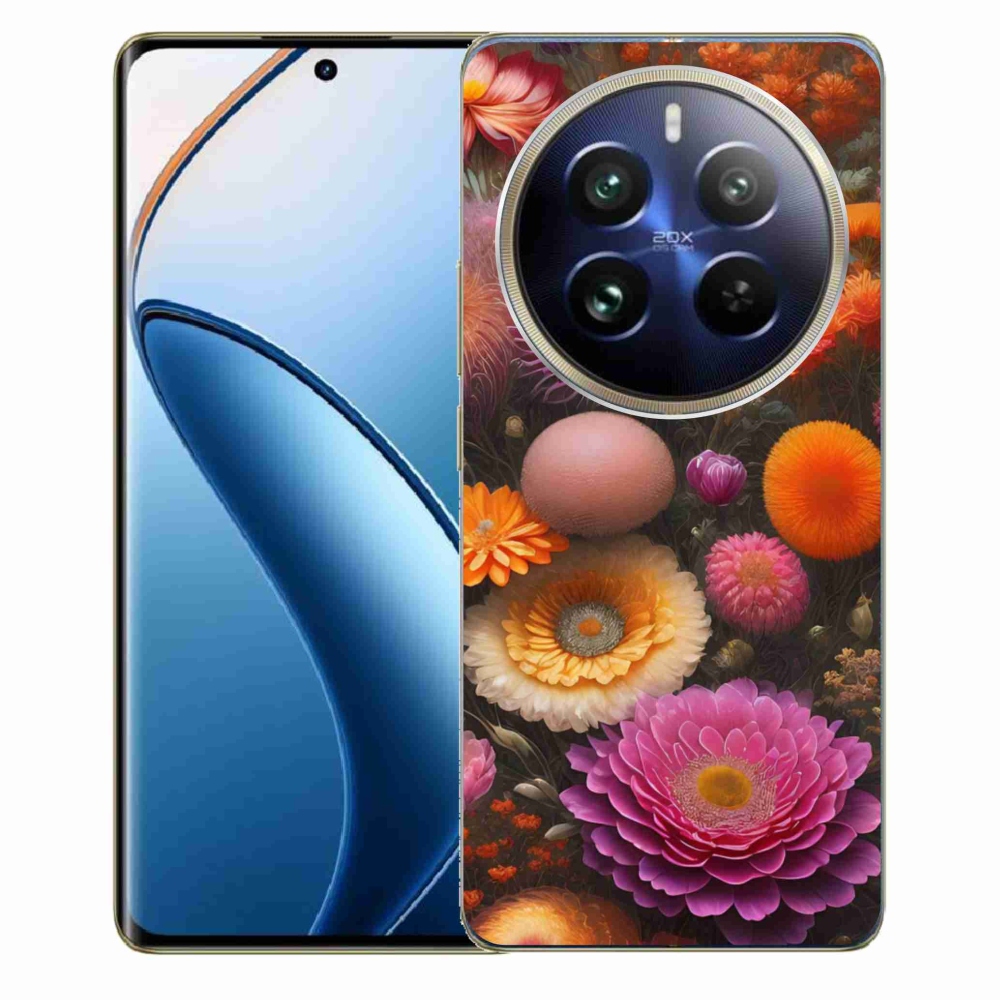 Gelový kryt mmCase na Realme 12 Pro 5G/12 Pro+ 5G - květinová kompozice