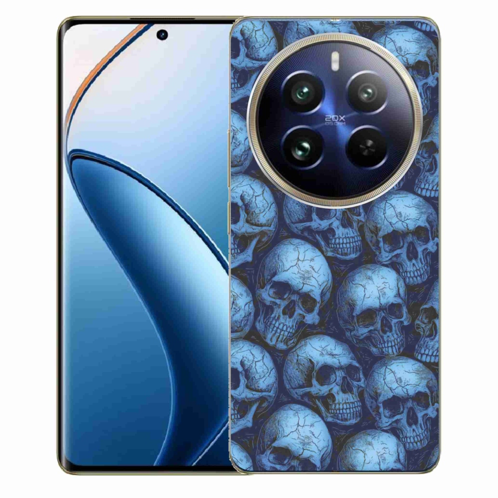 Gelový kryt mmCase na Realme 12 Pro 5G/12 Pro+ 5G - lebky