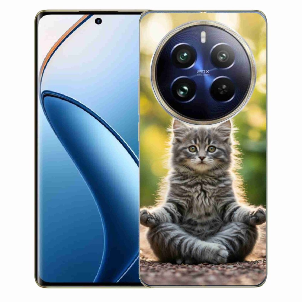 Gelový kryt mmCase na Realme 12 Pro 5G/12 Pro+ 5G - meditující kotě