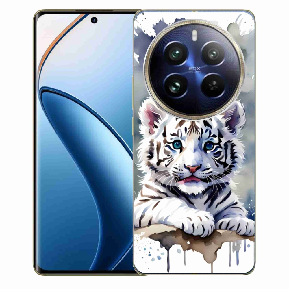 Gelový kryt mmCase na Realme 12 Pro 5G/12 Pro+ 5G - mládě bílého tygra