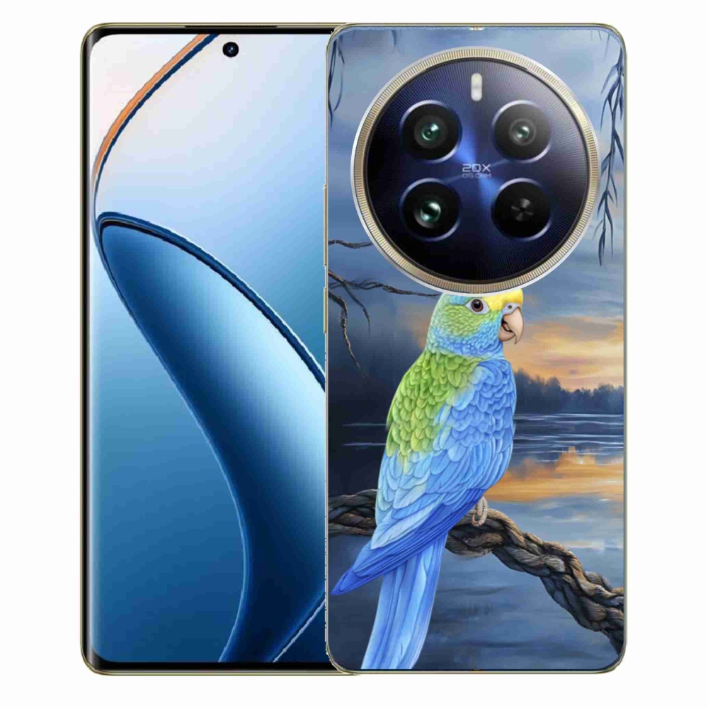 Gelový kryt mmCase na Realme 12 Pro 5G/12 Pro+ 5G - modrý papoušek