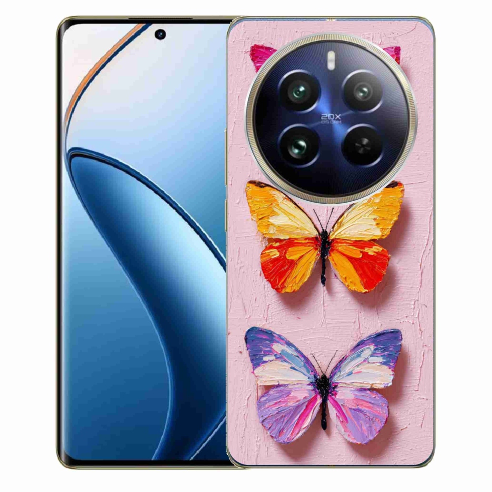 Gelový kryt mmCase na Realme 12 Pro 5G/12 Pro+ 5G - motýlí trojice