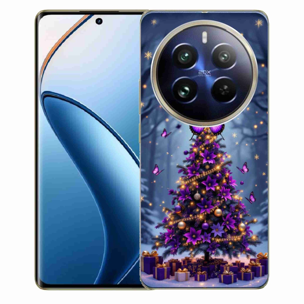 Gelový kryt mmCase na Realme 12 Pro 5G/12 Pro+ 5G - motýlí vánoční stromek