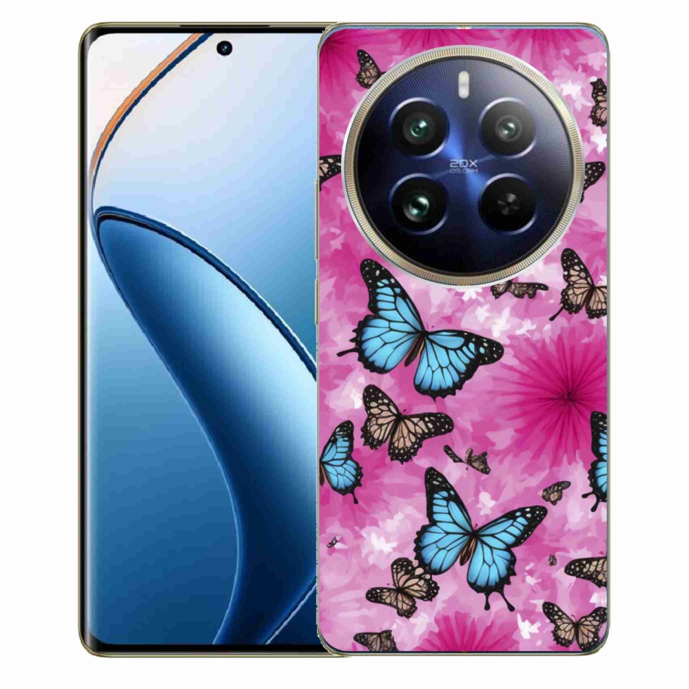 Gelový kryt mmCase na Realme 12 Pro 5G/12 Pro+ 5G - motýlí zahrada