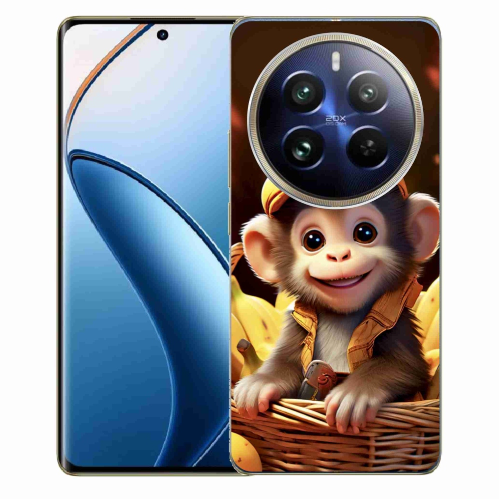 Gelový kryt mmCase na Realme 12 Pro 5G/12 Pro+ 5G - opice v košíku