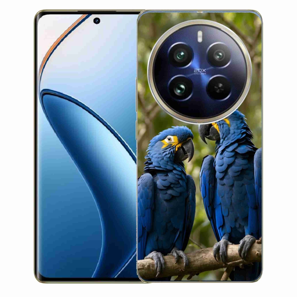 Gelový kryt mmCase na Realme 12 Pro 5G/12 Pro+ 5G - papouščí duo