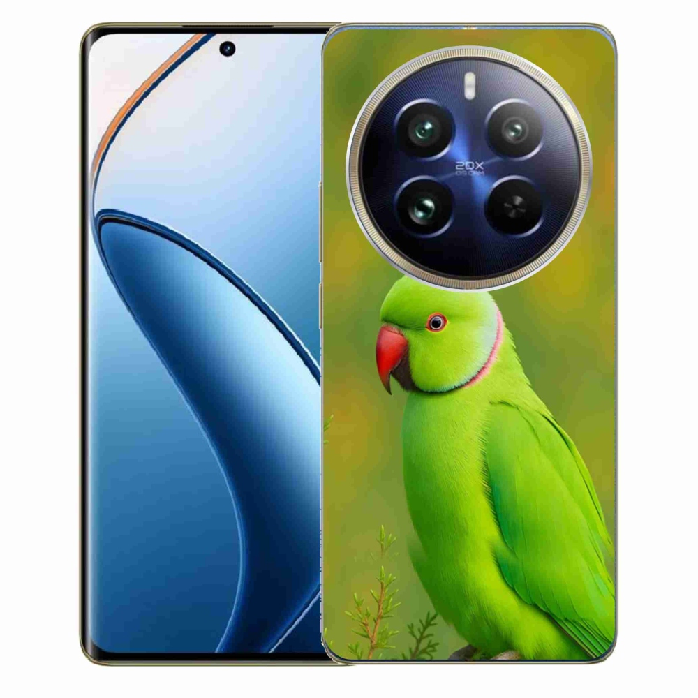 Gelový kryt mmCase na Realme 12 Pro 5G/12 Pro+ 5G - papoušek alexandr 2