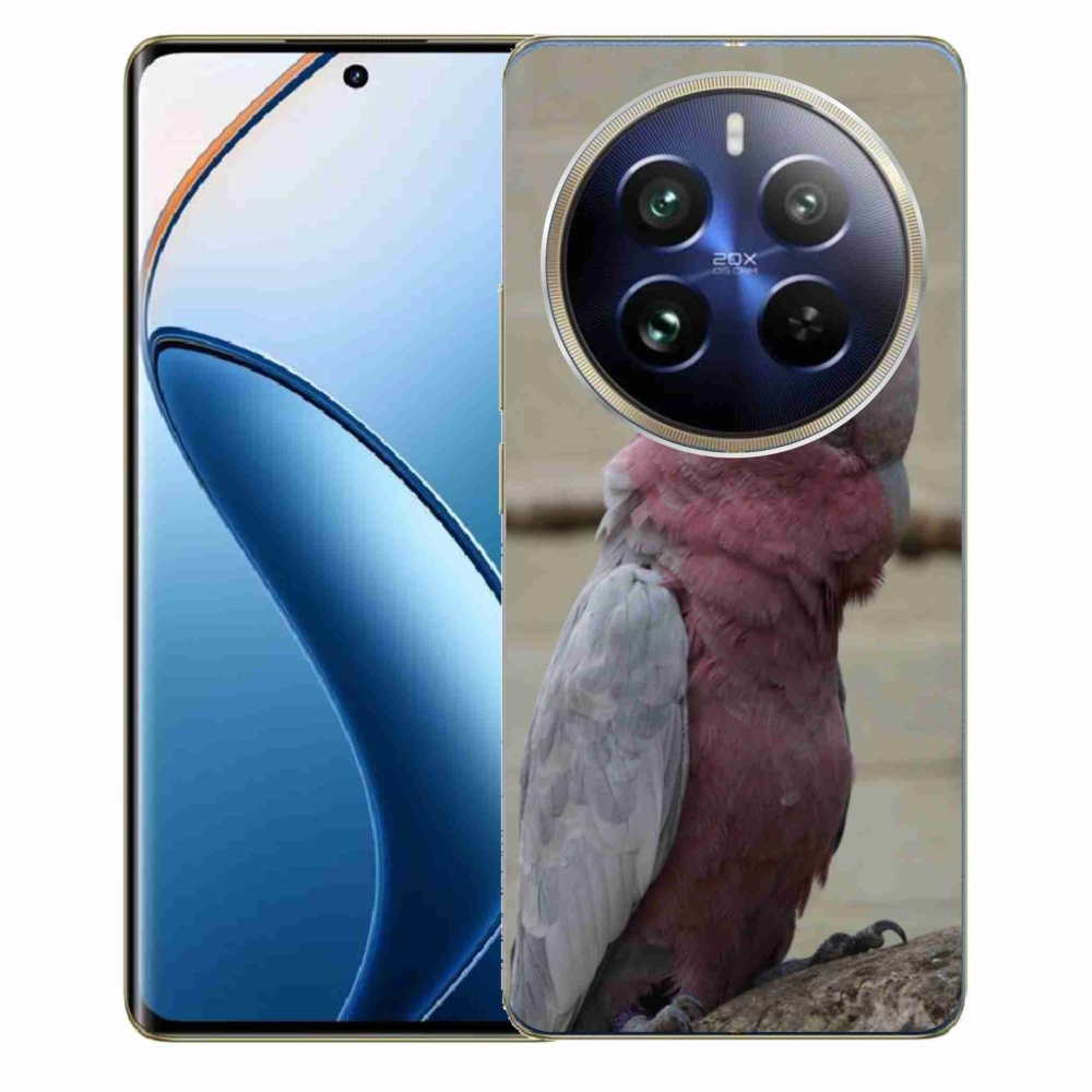 Gelový kryt mmCase na Realme 12 Pro 5G/12 Pro+ 5G - papoušek kakadu růžový
