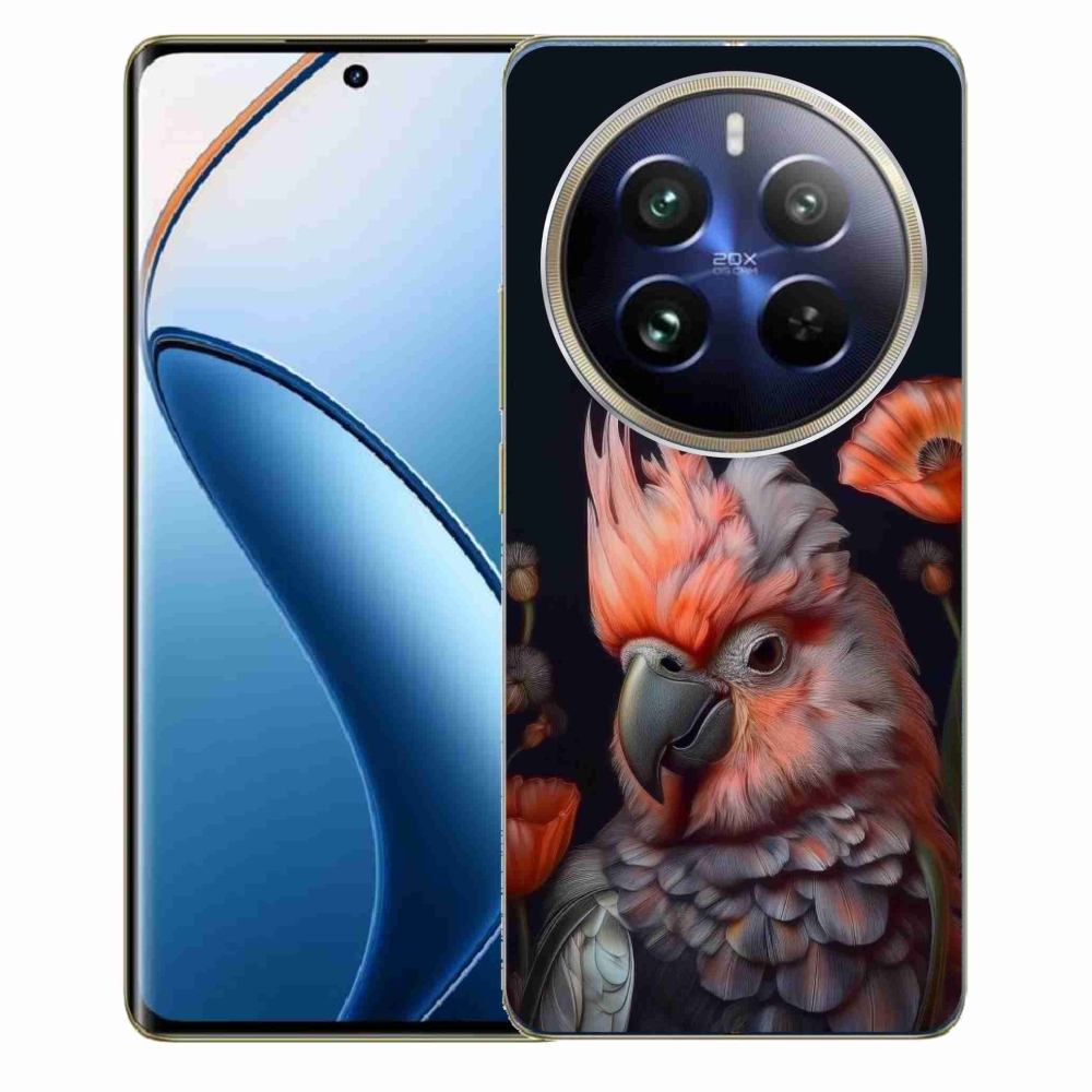Gelový kryt mmCase na Realme 12 Pro 5G/12 Pro+ 5G - papoušek kakadu v barvách