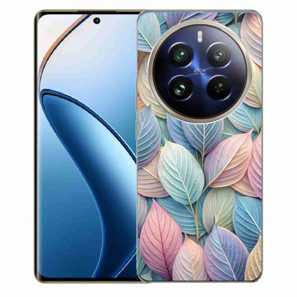 Gelový kryt mmCase na Realme 12 Pro 5G/12 Pro+ 5G - pastelové listy