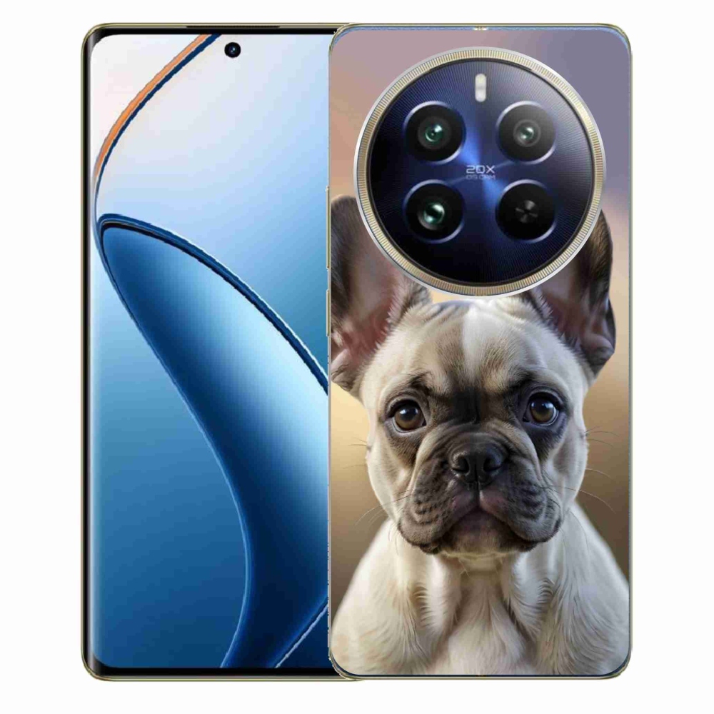 Gelový kryt mmCase na Realme 12 Pro 5G/12 Pro+ 5G - roztomilý francouzský buldoček