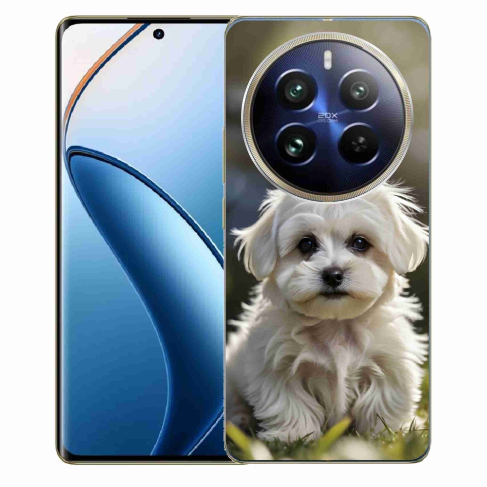 Gelový kryt mmCase na Realme 12 Pro 5G/12 Pro+ 5G - roztomilý maltézský psík