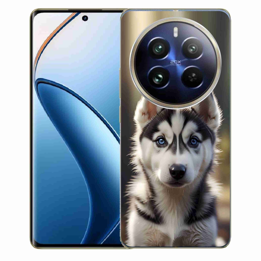 Gelový kryt mmCase na Realme 12 Pro 5G/12 Pro+ 5G - roztomilý sibiřský husky