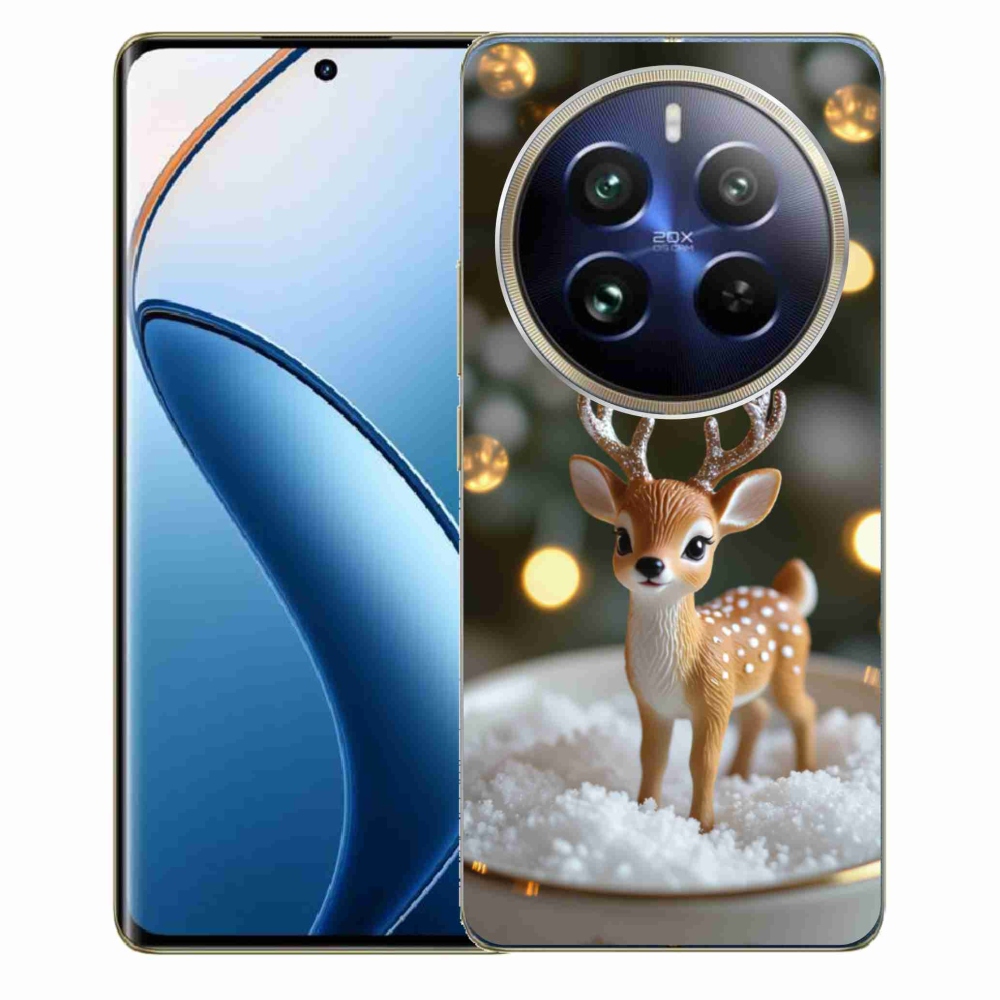 Gelový kryt mmCase na Realme 12 Pro 5G/12 Pro+ 5G - roztomilý vánoční jelen