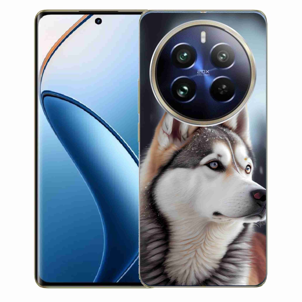 Gelový kryt mmCase na Realme 12 Pro 5G/12 Pro+ 5G - sibiřský husky