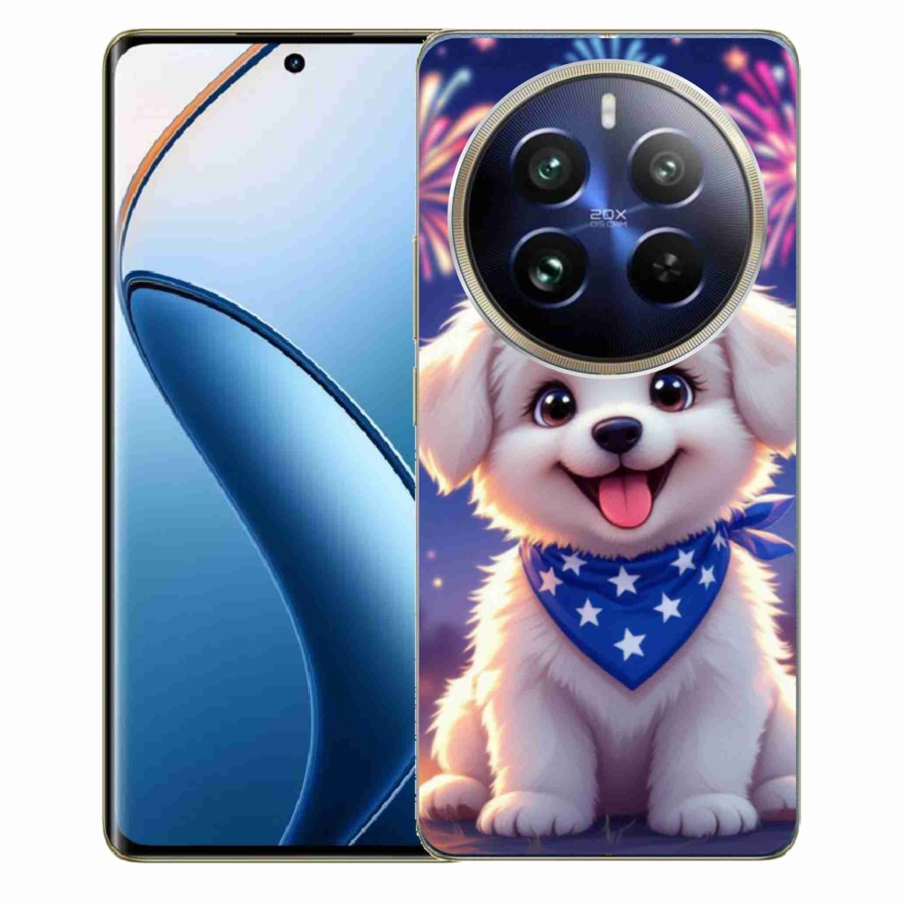 Gelový kryt mmCase na Realme 12 Pro 5G/12 Pro+ 5G - slavnostní štěně