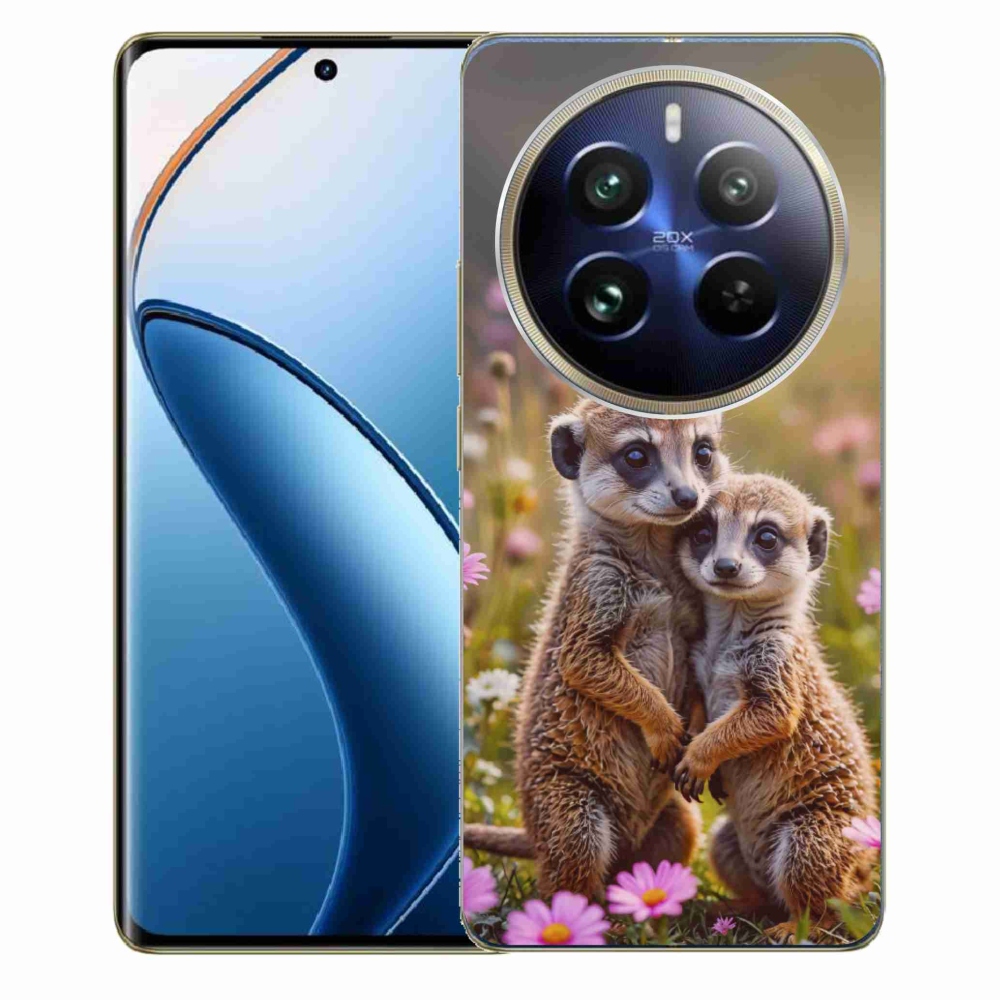 Gelový kryt mmCase na Realme 12 Pro 5G/12 Pro+ 5G - surikatí duo