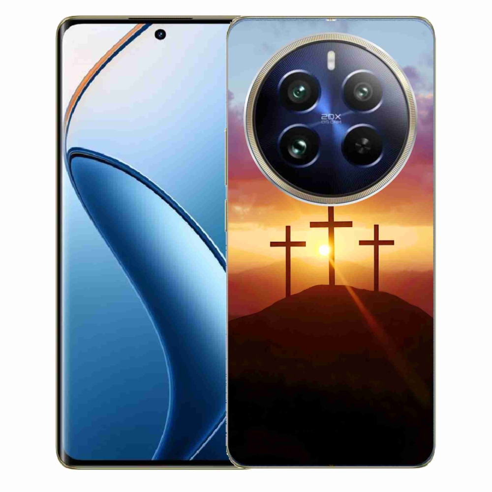 Gelový kryt mmCase na Realme 12 Pro 5G/12 Pro+ 5G - tři kříže