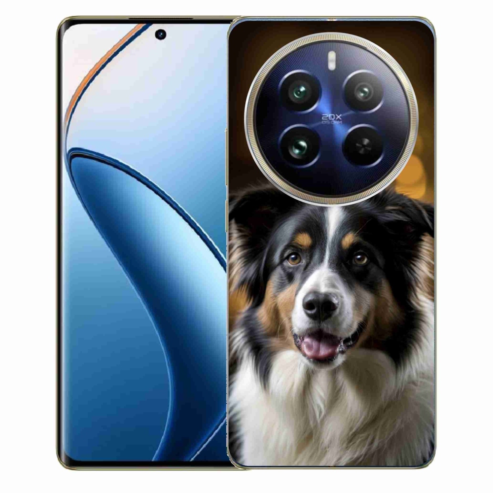 Gelový kryt mmCase na Realme 12 Pro 5G/12 Pro+ 5G - usměvavý australský ovčák