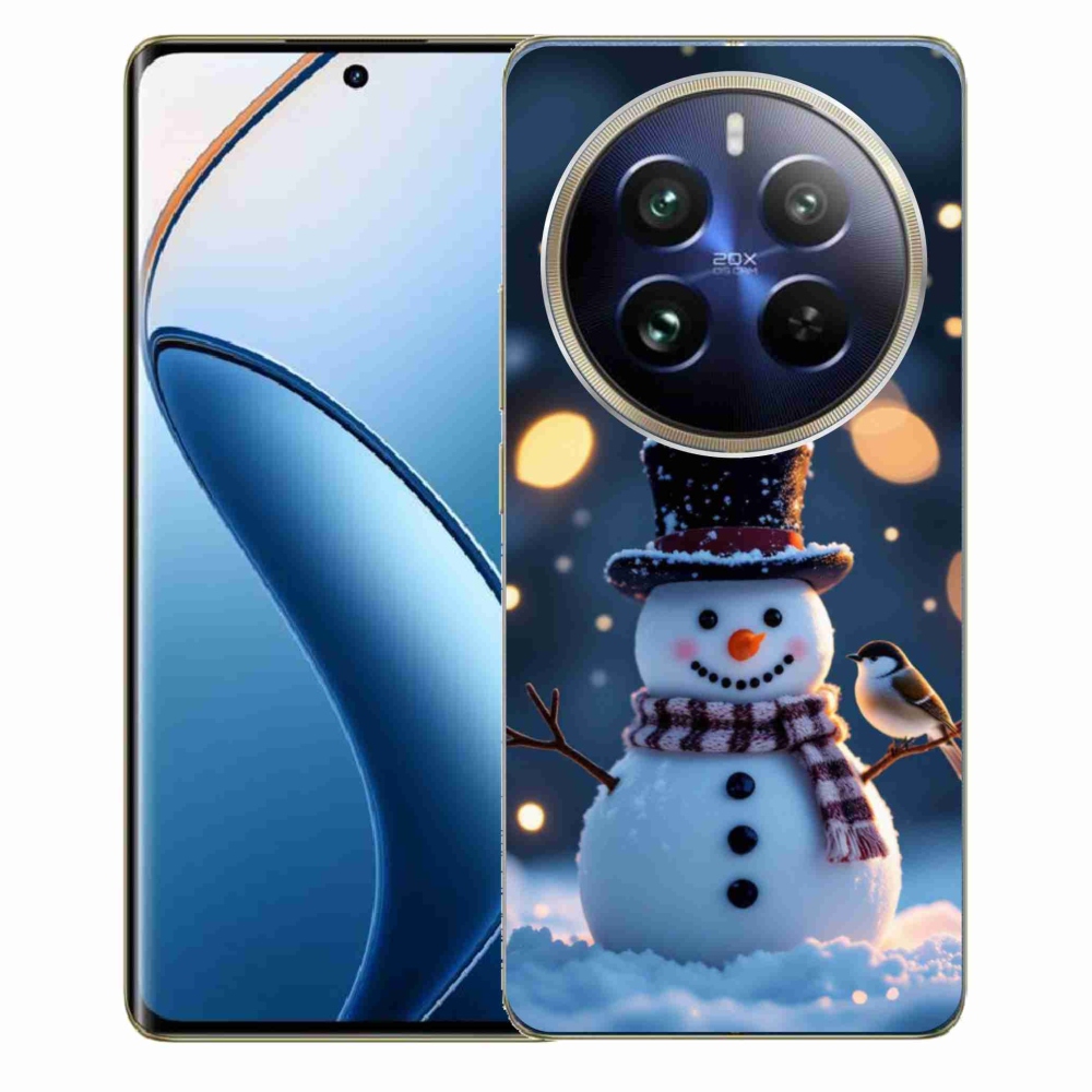 Gelový kryt mmCase na Realme 12 Pro 5G/12 Pro+ 5G - vánoční sněhulák