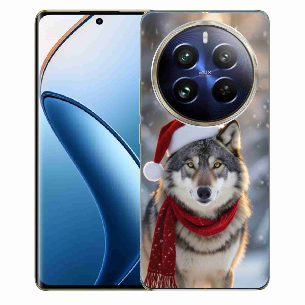 Gelový kryt mmCase na Realme 12 Pro 5G/12 Pro+ 5G - vánoční vlk