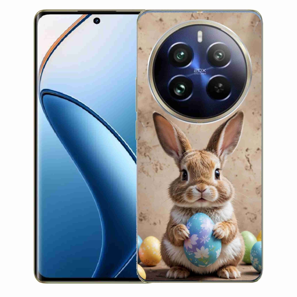 Gelový kryt mmCase na Realme 12 Pro 5G/12 Pro+ 5G - velikonoční králíček