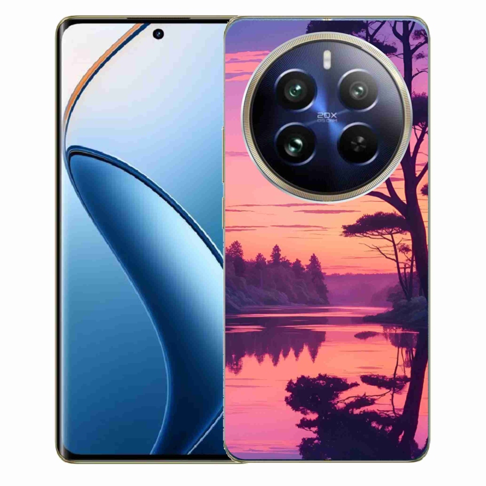 Gelový kryt mmCase na Realme 12 Pro 5G/12 Pro+ 5G - západ slunce nad jezerem