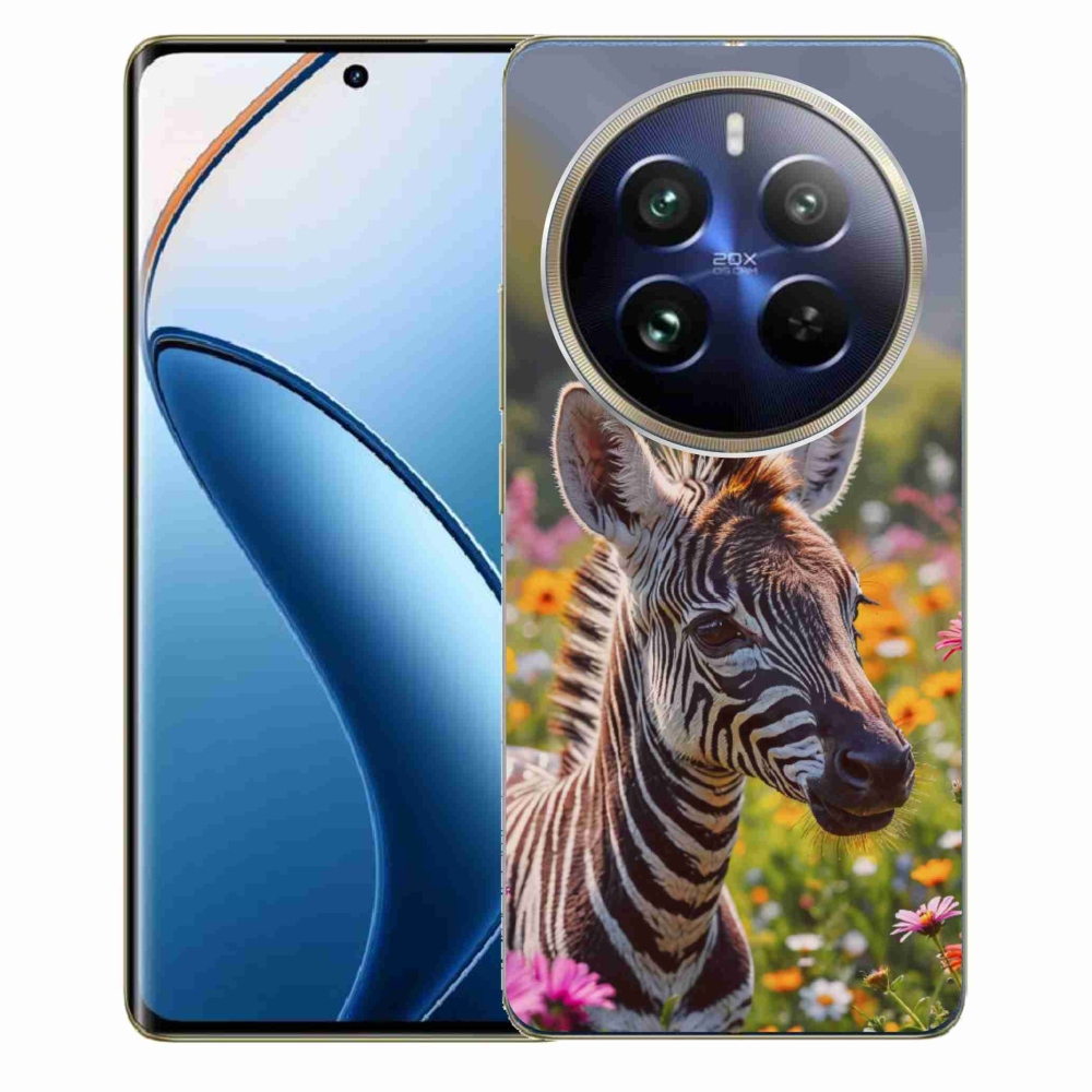 Gelový kryt mmCase na Realme 12 Pro 5G/12 Pro+ 5G - zebra na louce
