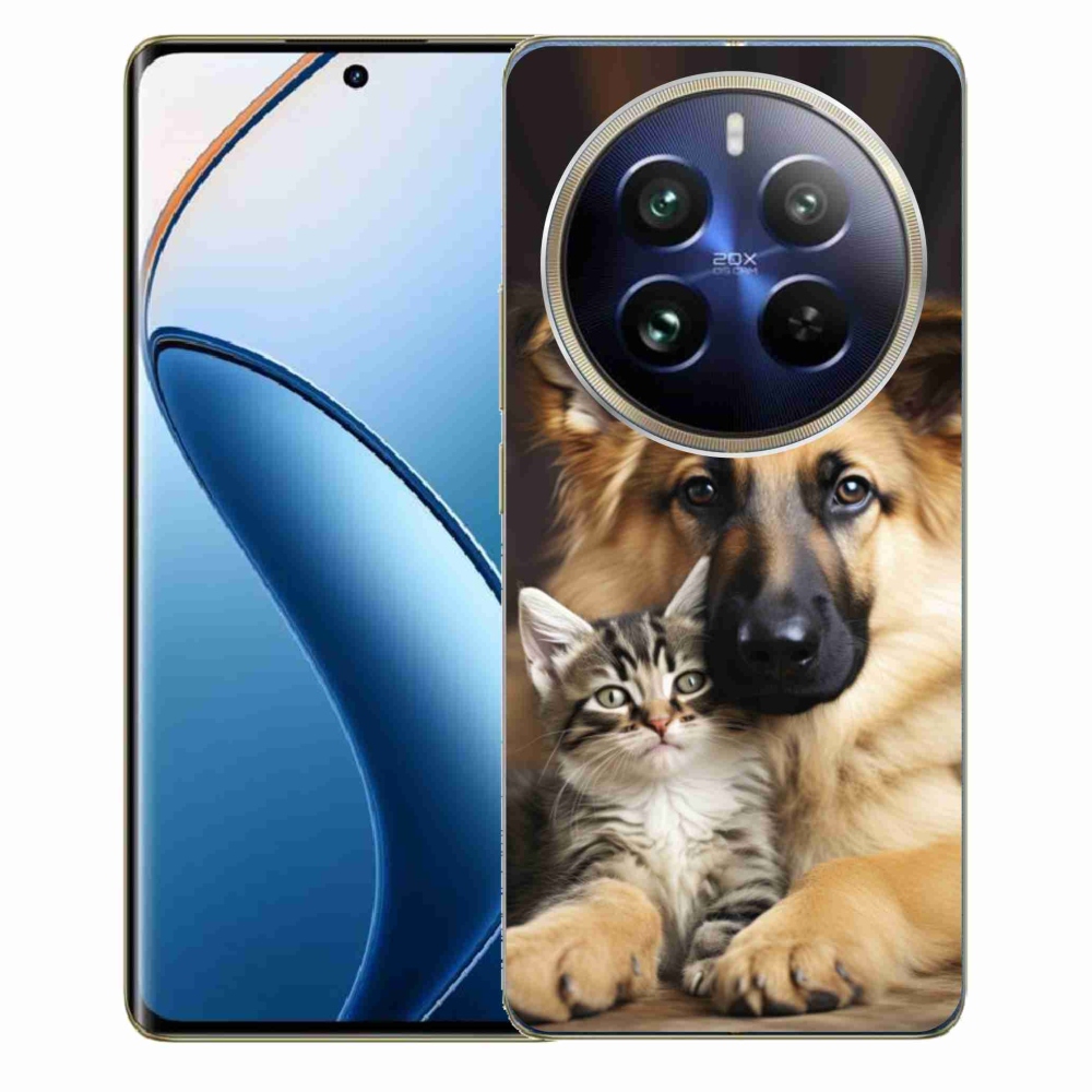 Gelový kryt mmCase na Realme 12 Pro 5G/12 Pro+ 5G - zvířecí přátelství