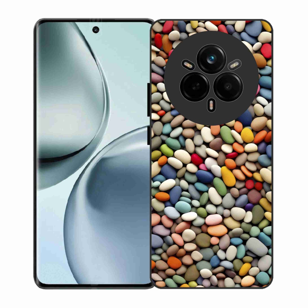 Gelový kryt mmCase na Realme 14 Pro 5G - barevné kamínky 2