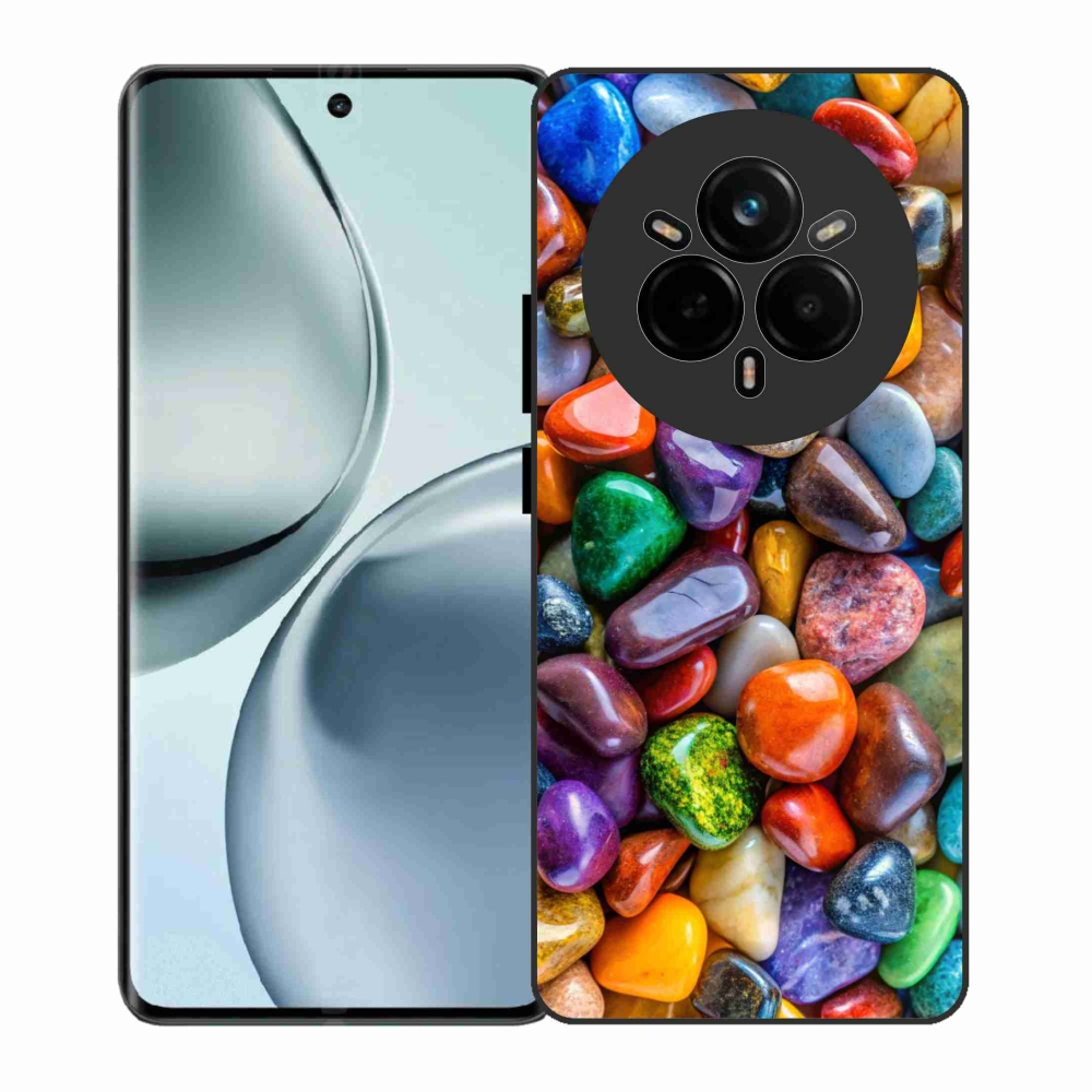 Gelový kryt mmCase na Realme 14 Pro 5G - barevné kamínky